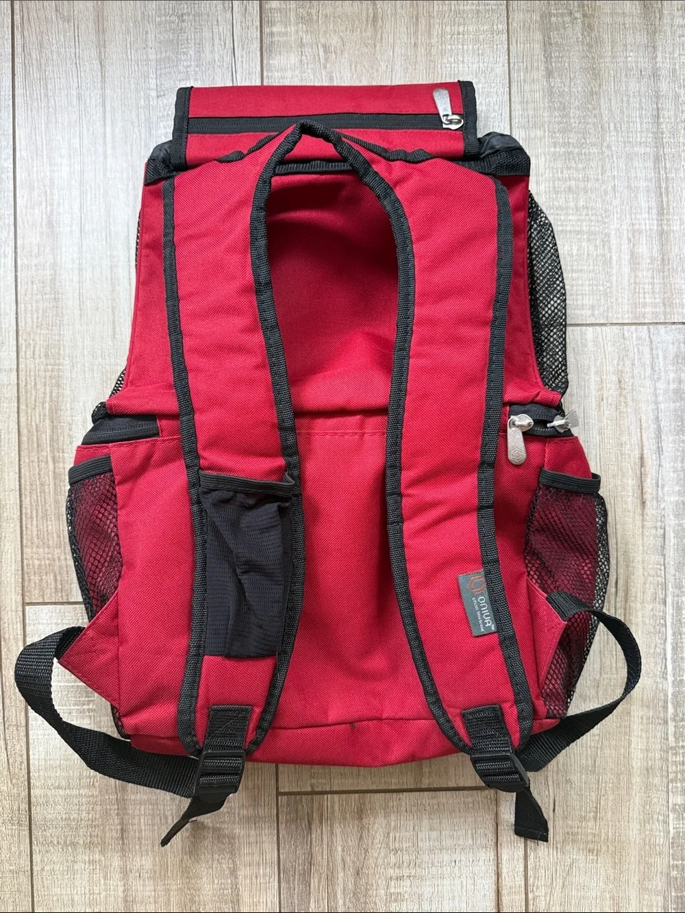 ONIVA Picnic Time Red Backpack Cooler Dual Compartment Insulated Bag
